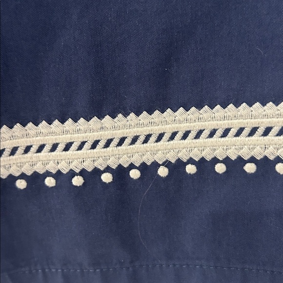 Avara pinch Roxanne, navy mini dress puff sleeve size Small EUC - Picture 3 of 7